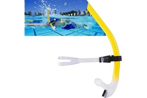 Focevi Frontal Tuba de Natation, Adulte Tubas de plongée avec soupape Snorkelling- Montage Central Confortable en Silicone - Valve de Purge à Sens Unique