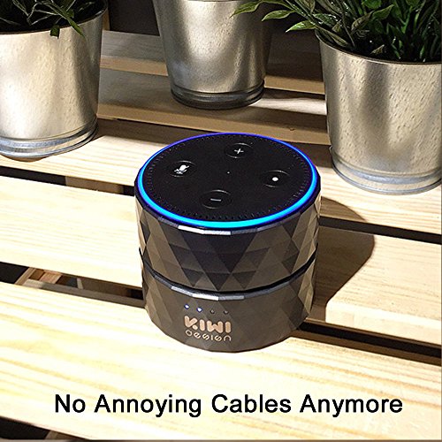 Akku f  r Dot 2nd Generation 10000mAh Dot Akku  Batteriebasis f  r Dot Zubeh  r und Android Ger  te von KIWI Design  Schwarz 