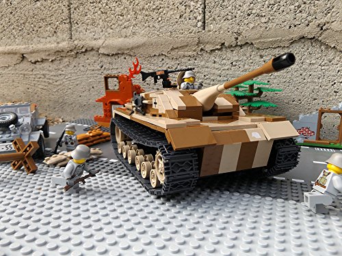 Modbrix 2465 – ✠ Bausteine Jagd Panzer STURMGESCHÜTZ III AUSF. G Panzer inkl. custom Wehrmacht Soldaten aus original Lego© Teilen ✠ - 5