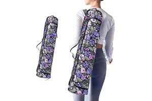 Oaygat Yoga Mat Bag Large with Carry Strap Sport Gym Carrier with Full Zipper Bottle Pocket and Wet Compartment Exercise Mat Luggage Bag Yoga Tote Carrier