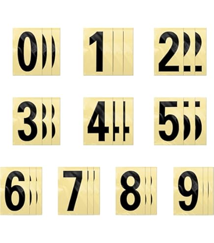 3 PCS Chiffre Autocollant,Lettre Autocollantes,Lettres Autocollantes