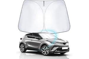 WEIPIN Parasol Compatible con Toyot-a CHR 2016-2023 2024, Parasol de Coche para Parabrisas Delantero para CH-R Accessori con refrigeración Anti UV, protección Interior