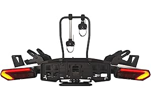 FORÇA SwissOutdoor Fahrradträger E-Bike klappbar 2 Fahrräder 60kg für Anhängerkupplung | LED Rückleuchten | abschließbar | 13-poliger Stecker | faltbar | für SUV Kombi Van | Fatbike MTB Trekkingrad