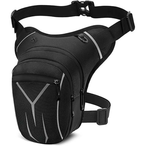 Sacoche De Jambe Moto - Réglable (taille 55-125 Cm), Multifonctions - Pour Voyage, Vélo, Camping, équitation