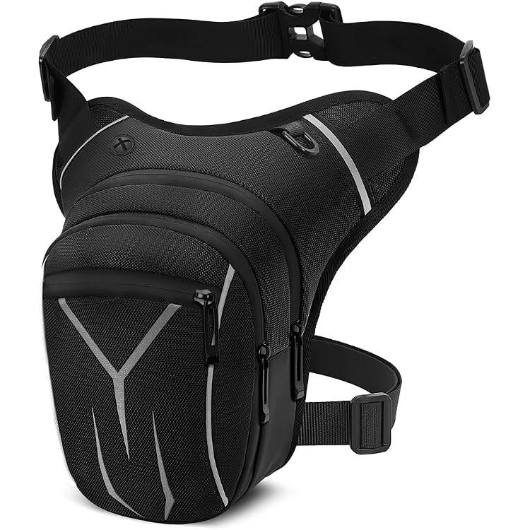 Wasserdichte Beintasche Für Motorrad & Outdoor – 26x8x26 Cm, Aus Robustem Oxford-Stoff, Verstellbar Als Oberschenkel- Oder Hüfttasche – Für Radfahren, Wandern, Klettern