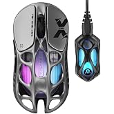 GravaStar Mercury X Pro Kablosuz Oyun Faresi - 32.000 DPI PAW 3950 Sens&ouml;r, 8.000Hz Yoklama Hızı, Magnezyum Alaşımlı İ&ccedil;i Boş &Ccedil;