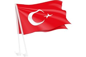 ‎PIERSANDO Piersando Autofahne Set 2 Stück Auto Fahne EM WM Länderflagge - Fussball Eishockey Handball Basketball Fanartikel