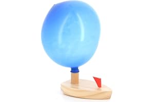 Vilac Balloon Powered Wooden Boat, Boat (14 x 5.5 x 6 cm)