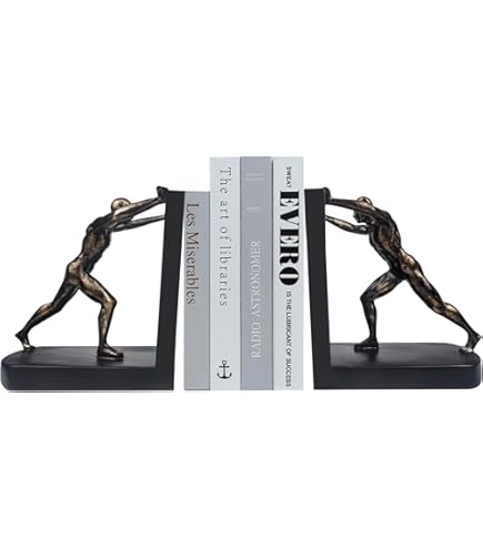 Fermalibri A Forma Di Lottatore Kung Fu - Acciaio Inox, Design Creativo Per Libreria, Ufficio, Casa - Foto 2