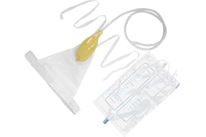 CRYFOKT Soporte para orina para urinario, 1000 ml, catéter externo para urinario portátil para hombres, catéter para hombres, colector de bolsas de orina, colección portátil, bolsa para orinales, ventilación,