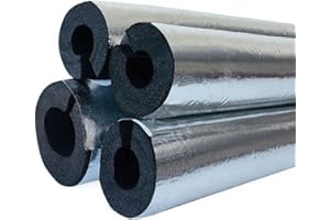 DXHYYM Isolamento del Tubo del Tubo della Lamina Autosigillante, ID 22mm 27mm 34mm 43mm 48mm 60mm 76mm 89mm 110mm, Rotolo di Avvolgimento Isolante in Schiuma, Idraulici Fai-da-Te Professionale