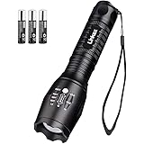 Linkax LED Torch LED Flashlight Adjustable Focus Handheld Flashlight Super Bright 800 Lumens Pocket Torch Zoomable and Waterp