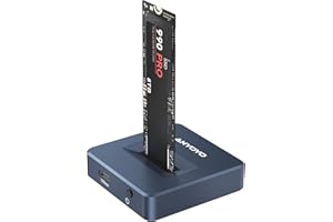 ‎ANYOYO M.2 NVMe Docking Station, ANYOYO 10Gbps NVMe Dockingstation für M/B&M Key SSD, Werkzeuglos USB 3.2 Gen 2 NVMe Gehäuse USB C M.2 SSD Gehäuse für 2230 2242 2260 2280