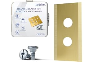 KuddinX - 30 Stück Robuste Mähroboter Messer und Schrauben - Passend für Mammotion Luba AWD 1000 3000 5000 Luba 2 AWD 1000 bis Luba 2 AWD 10000 Yuka 1500 2000 Luba Mini AWD Yuka Mini alle Modelle