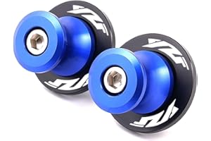 ZESIDIMO 2 pezzi M6 Nottolini per Yamaha YZF R1 R1M R3 R6 R7 R25 R125 YZFR6 YZFR1 Accessori Moto Cavalletto Alzamoto Posteriore Forcellone (Blu)