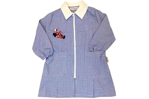 AMBROSINO GREMBIULE SCUOLA MATERNA QUADRI CIELO PER BAMBINO (ART. H523)