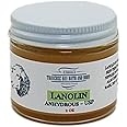 Traverse Bay Bath And Body Lanolin - Anhydrous - USP, 2 oz, Glass Jar with Lid Soap making, lotion, creams, beauty, 100% pure lanolin