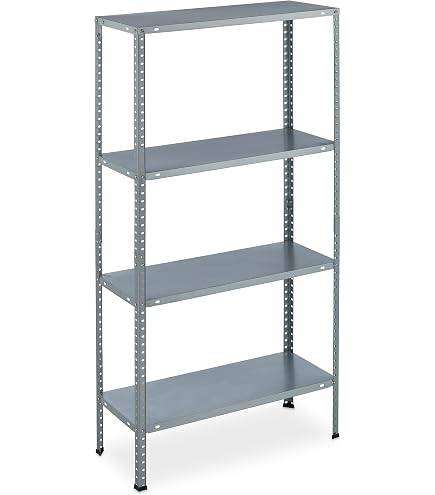 Scaffale Completamente In Metallo NG Niccolai – 5 Ripiani 100x30x187 Cm, Montaggio A Bulloni, Portata 45-50 Kg Per Ripiano