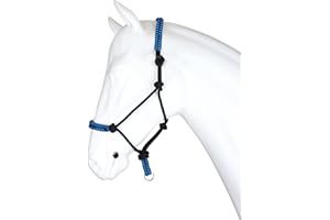 Horka Diadema de nailon de serpiente, ajustable, de cuero, para caballo, banda nasal