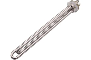 AIICIOO 3600 Watt 240 Volt Heating Element Stainless Steel with 1 Inch (DN25) BSP Thread