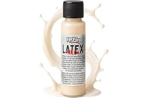 Festicy Látex Halloween Leche de 30 ml en color de piel I Maquillaje de látex para Halloween I Realista Halloween Cicatrices y heridas de Halloween Látex