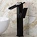 Produktbild Gyps Faucet Waschtisch-Einhebelmischer Waschtischarmatur Badarmatur Retro antiken Tisch Becken Breiter Wasserfall Wasserhahn Armatur Chrom SchwarzMischbatterie Waschbecken