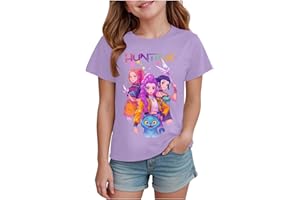 GENERIC K pop D-Demon H-Hunters Girls T-Shirt,Short Sleeve Merch Tshirt Funny Tee, Unisex Kids Crewneck Tops, Vintage Y2k Hip Hop Graphic Shirts
