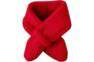 KAYFERLI Cadeaux de Noël Écharpe tube pour enfants Hiver Soild Garçons Filles Écharpe Enfants Confortable Bébé Écharpe