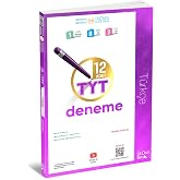 &Uuml;&ccedil; D&ouml;rt Beş Yayınları TYT T&Uuml;RK&Ccedil;E 12 Lİ DENEME