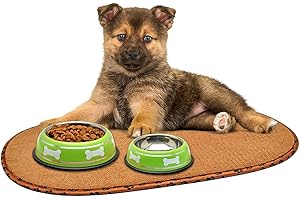 EURO MARKETING MANUFACTURING Tappeto Amico Impermeabile Per Ciotole Igiene Cane E Gatto 50x30cm