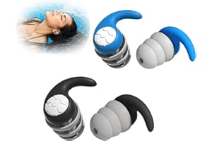 VMINOG Bouchon Doreille Piscine Adultes -Bouchon Doreille Piscine, 4 Paires De Bouchons D'Oreille En Silicone Doux Et éTanches Pour Les Nageurs, La PlongéE En ApnéE, La Piscine Et La Douche Surf