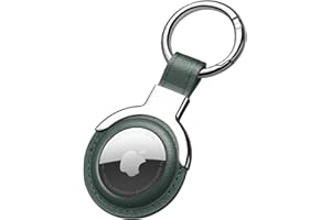 Sichy Leather Protective Case for AirTags, Compatible with AirTags Loop Holder Air Tag Key Ring Cases Air Tags Protective Cover Airtag Key Chain Loop Holders for Luggage Dog Cat Pet Collar