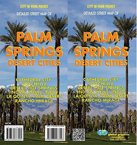 Preisvergleich Produktbild Palm Springs / Desert Cities, California Street Map