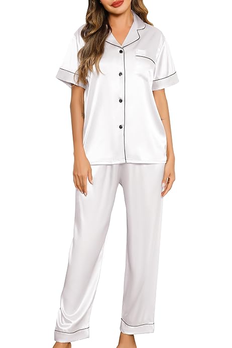 Amazon Pijama Satin Mujer Amazon Pijamas De Seda Para Mujer Pijama