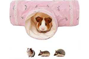 ASOCEA Guinea Pig Tunnel, Collapsible Guinea Pig Hideaway Hideout Hamster Tunnel and Tube Toy Small Animal Activity Toys for Chinchilla Ferret Hamster Mice Rat