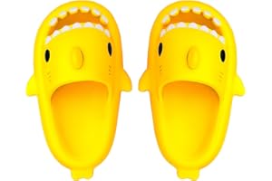 LANIVIC Chanclas de Playa para Niña Niño Tiburón Zapatillas de Ducha Antideslizante Tigre Zapatos de Piscina Sandalias Ligero Verano Shark Slippers