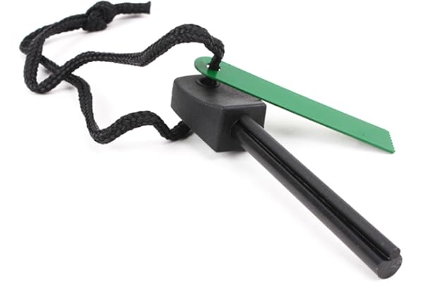 Grenhaven Maxi, Maxi Glow, Mini Pierre à feu en magnésium 1500-12000 tirs 6 à 10,5 cm Magnésium feu Starter Briquet Flint Pierre Feu Acier extérieur Survie Camping Plus léger