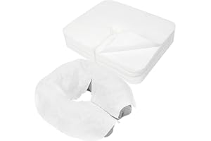 BREENHILL Disposable Face Cradle Covers 100 Count Disposable Face Rest Covers Ultra Soft Luxurious Non-Sticking Massage Face Covers Face Cradle/Head Cradle Covers/Massage Pillow/Massage Cover