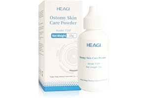 HEAGIMED Polvere Di Colostomia, Polvere Per La Cura Della Pelle Dello Stoma, Un Prodotto Per Stomie Utilizzato Per Assorbire L'essudato Dello Stoma E Mantenere Asciutta La Pelle Intorno Allo Stoma (25 G)
