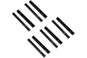 Gedotec Archiving system self-adhesive CD holder organisation system for tidying empty cases, flipper for 23 CDs, CD stand, plastic, black, 5 pairs, DVD holders for storage (5 pairs of CD holders)