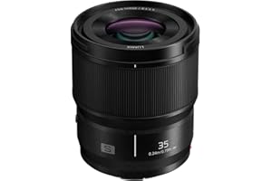 Panasonic Lumix S-S35 mm F1.8, Elevata Mobilità, Splendido Effeto Bokeh, Lunghezza Focale Fissa con Ampia Apertura, Nero
