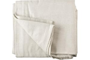 SAFERO Cotton Dust Sheets for Decorating & Painting Sized 12 feet x 9 feet (3.6mx2.7m) - Heavy Duty Drop Cloth Paint Cover Sheets for Painters, Furniture, Floor, Staircase Reusable and Washable