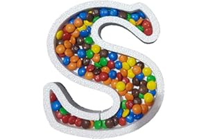 DecoPorex Lettre S en polystyrène pour Bonbons 20 cm de Hauteur/2 cm de Profondeur