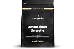 THE PROTEIN WORKS Frullato Dietetico Per La Colazione, Crema alla Vaniglia, Colazione Rapida, Alto contenuto di proteine ​​e basso contenuto di zucchero 500 g