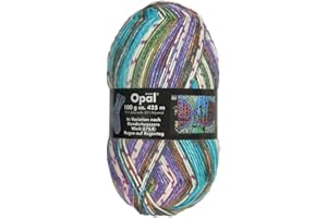 Frida's Wollhaus Opal 100 g Hundertwasser Sockenwolle 4-fach Strümpfe Socken Stricken 24 Farben (2106 | Regen auf Regentag)