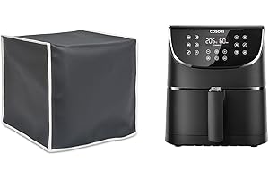 HOMELAY Funda protectora para COSORI Freidora sin Aceite 5.5 L. Fabricación artesanal en España de calidad TOP. Material Polipiel antimanchas, antibacterias. Cubierta en colores (Antracita)