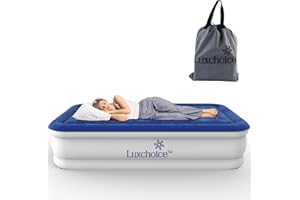 Luxchoice ColchóN Hinchable con Bomba Incorporada Cama Hinchable ColchóN Inflable CóModa Y ColchóN Inflable Autoinchable Colchon Hinchable para Invitados En El Viajes Camping O En Casa