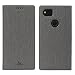 Produktbild Simicoo Google Pixel 2 XL Leder Tasche Flip Handyhülle Standfunktion Kartenfach Magnetverschluß Card Holder TPU Wallet Schutzhülle für Pixel 2 XL (Gray)