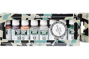 Vallejo Model Color - Set Pittura Acrilica, 8 x 17 ml, Colori Asortiti