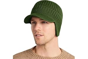 YAMEE Berretto Invernale Uomo con Earflap,Cappello Invernale Uomo Caldo,Cappellino in Maglia Donna/Uomo con Soffice Fodera Interna in Pile